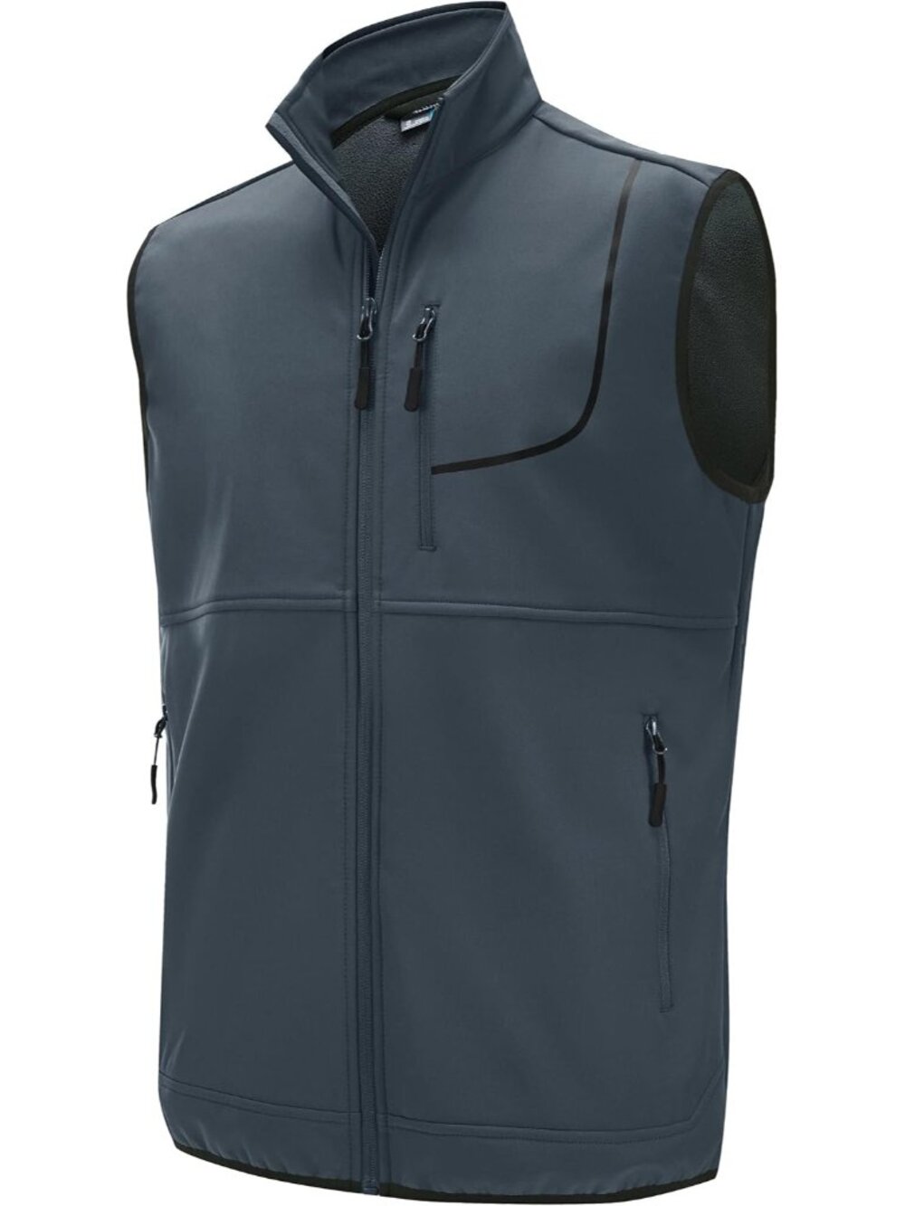 Men's Fleece Golf Vest Outdoor Winter Vest Jacket Softshell Outerwear Sleeveless